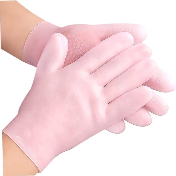 Moisturizing Glove Set, Silicone Gel Spa Gloves for Dry Cracked Skin