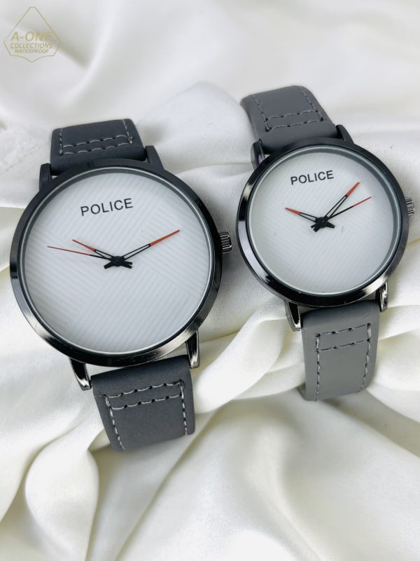 AA1 Couple Police Stylish Watch for Couples – Full Blue and Black