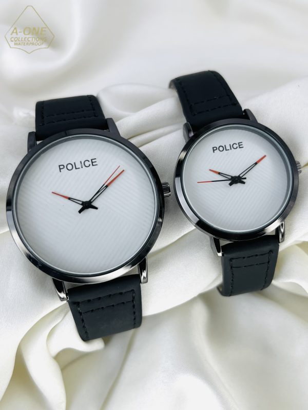 AA1 Couple Police Stylish Watch for Couples – Full Blue and Black