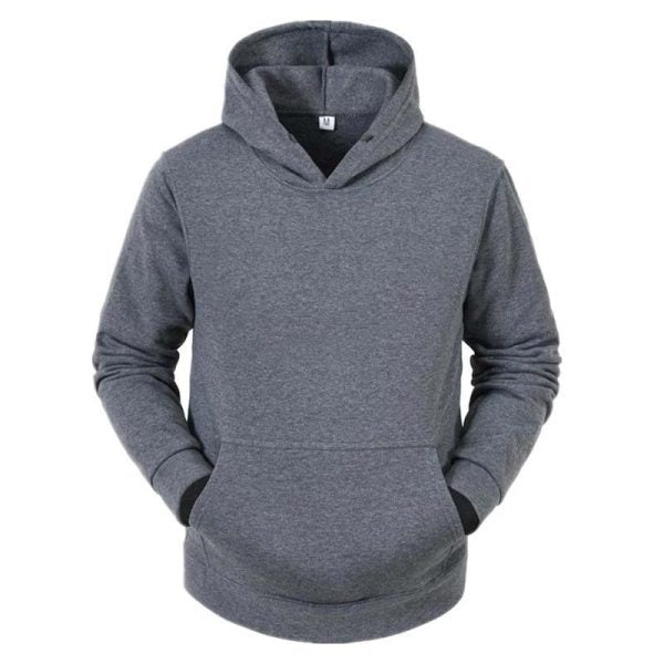 Men's Long Sleeve Solid Color Sweatshirt - Casual & Comfortable Fashion