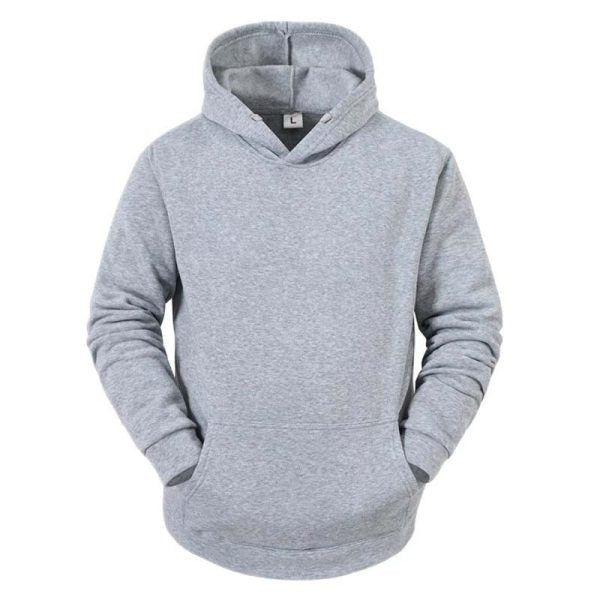 Men's Long Sleeve Solid Color Sweatshirt - Casual & Comfortable Fashion