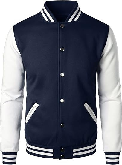 Classic Varsity Baseball Jacket – Timeless Sporty Style | Premium Wool Blend Varsity Jacket for Men